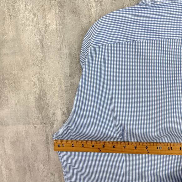 Tod's Made In Italy Shirt Men’s 42/16.5 Plaid Button Up Long Sleeve Designer - Picture 10 of 12